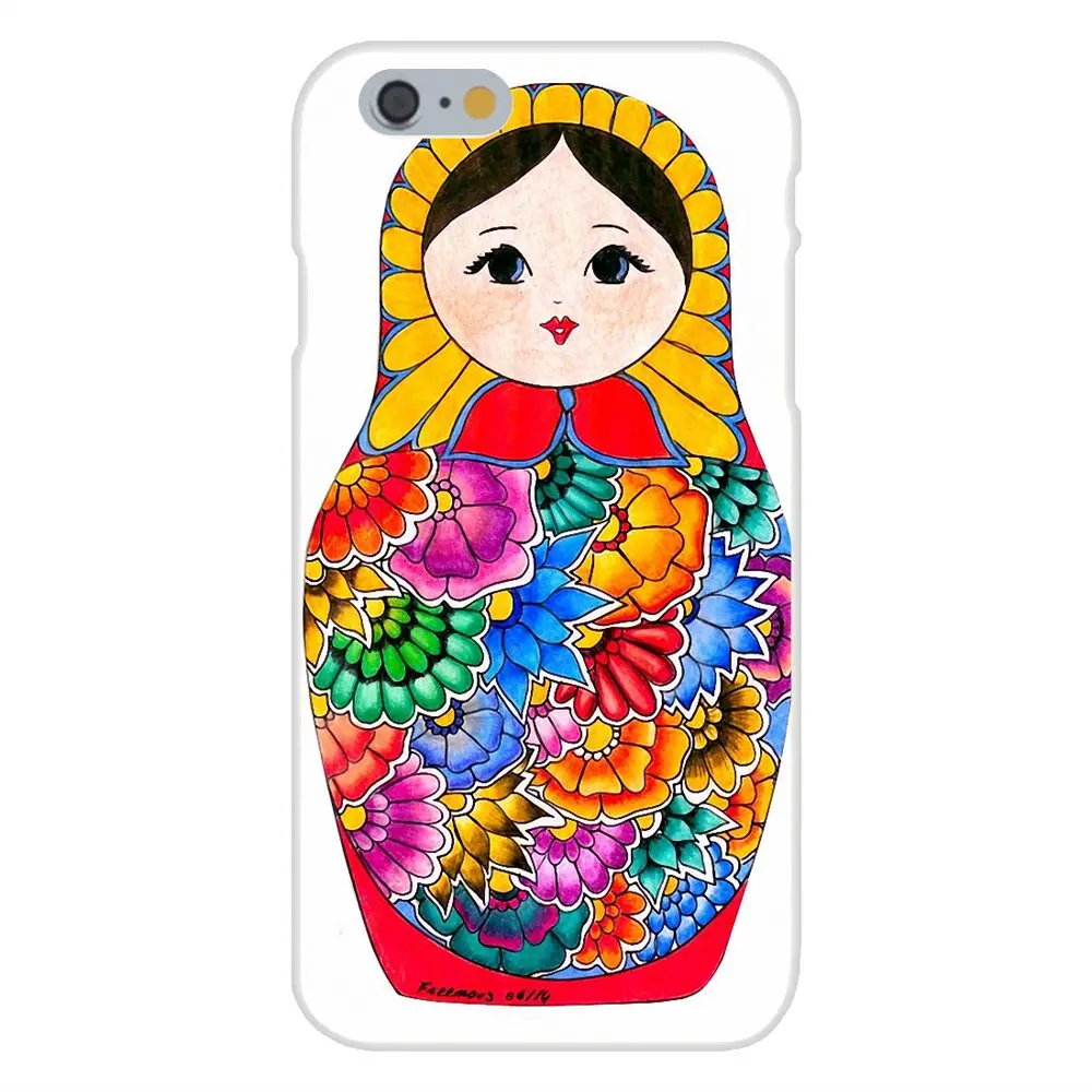 Мягкий ТПУ чехол для Apple iPhone X XS Max XR 4 4S 5 5C 5S SE 6 6S 7 8 Plus русские куклы матрешка |