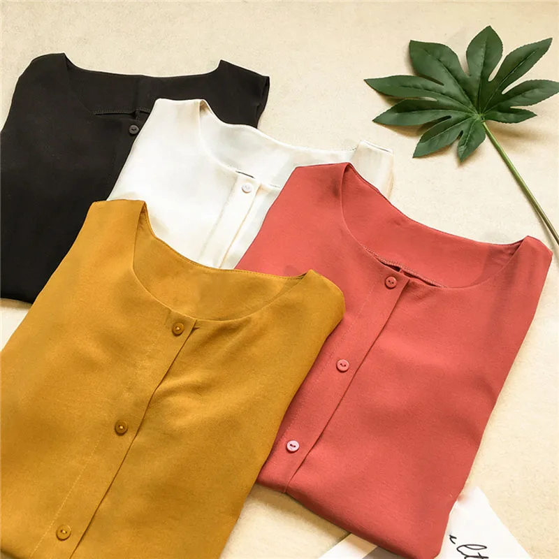 New Design Women Spring Summer Style Chiffon Blouses Shirts Lady Casual Sleeveless O-Neck Blusas Tops DF1823 |