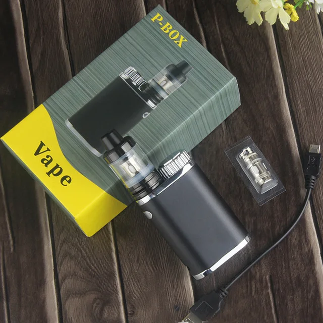 Электронная сигарета P-Box Mod Kit испаритель с верхним наполнителем распылитель 50 Вт