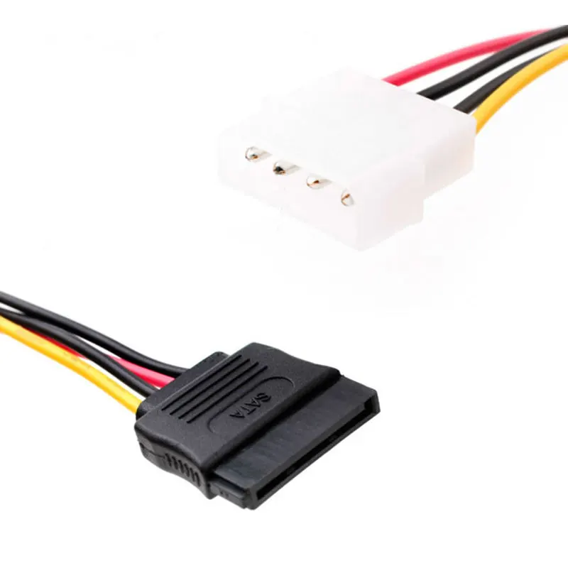 Кабель IDE 4P папа SATA 15P мама 15 см|Компьютерные кабели и разъемы| |