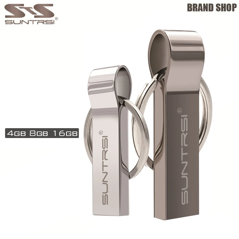Suntrsi USB флешка 128 Гб 64 Флешка металлическая высокоскоростная 2 0 32 мини Бесплатная