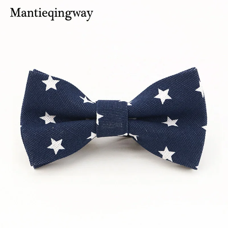 Mantieqingway/галстук бабочка для мальчиков детский Свадебный с принтом галстук из
