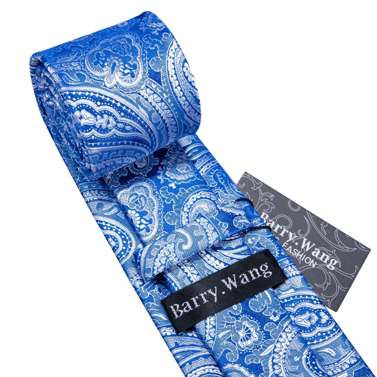 Мужской свадебный галстук синий шелковый с пейсли Hanky набор Barry. Wang 8 5 см модные