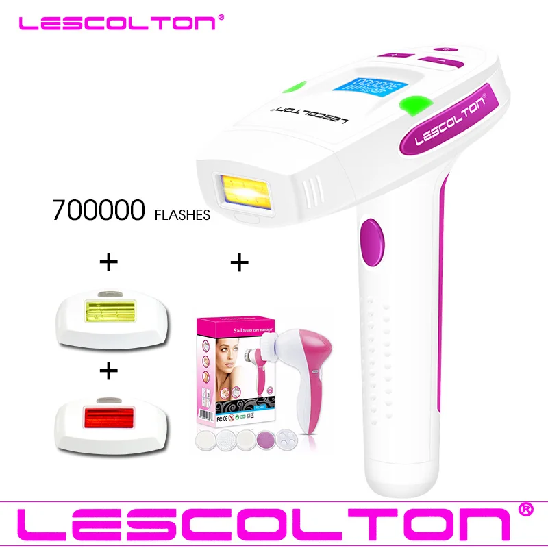 Lescolton 700000 раз оригинальный 3 в 1 Электрический эпилятор IPL лазерный постоянный