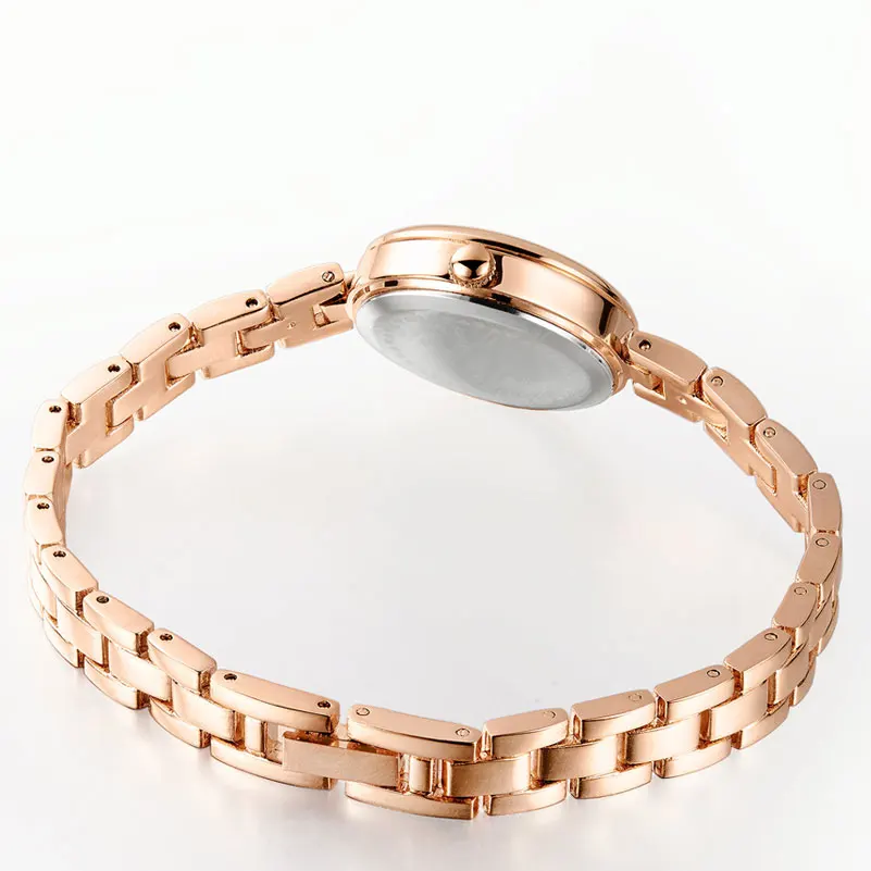 Роскошные женские кварцевые часы от бренда KIMIO с браслетом под платье цвета