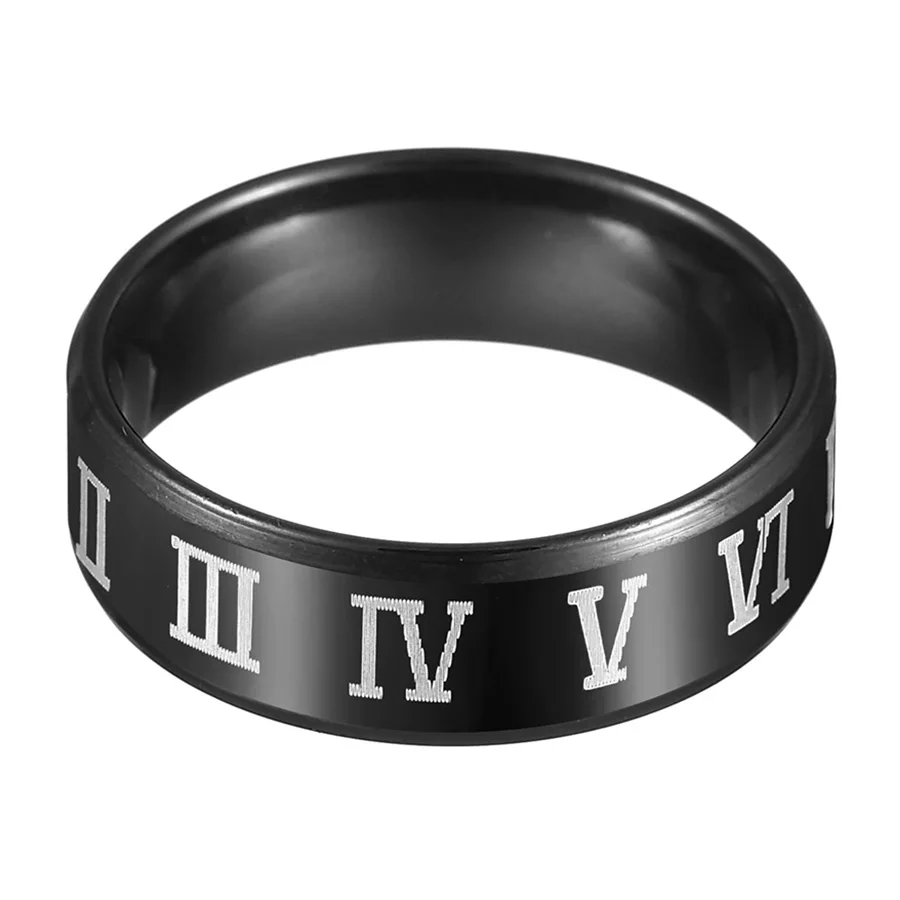 07 HOBBORN, винтажное мужское кольцо, 316L, нержавеющая сталь, черный цвет, ирландский Викинг, трикета, символ, очаровательное кольцо на палец, мистик, ювелирное изделие, подарок - Цвет основного камня: 07