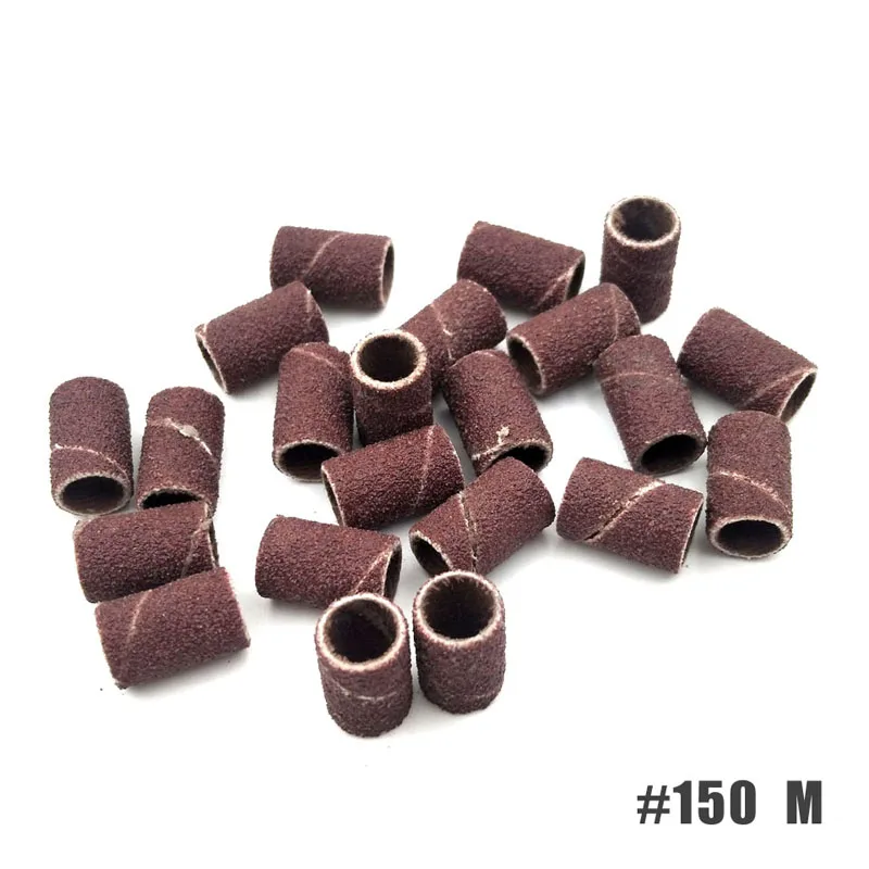 150 HYTOOS 100 шт./компл. 3 цвета шлифовальные ленты для ногтей Маникюр Педикюр Инструменты Электрические аксессуары для сверления ногтей забота о ногах инструменты 80#150#240 - Цвет: 150