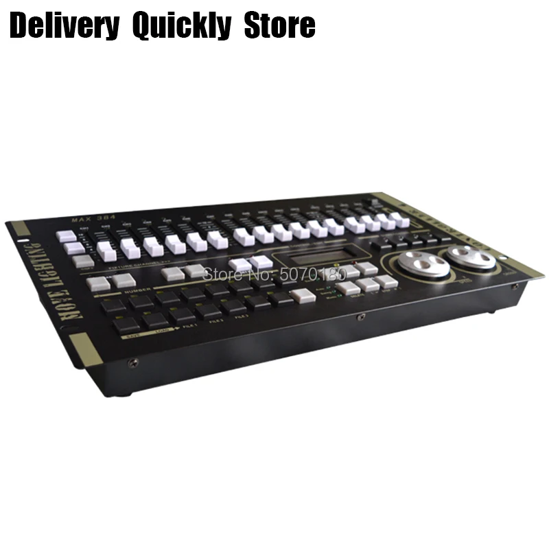 Мощный Макс 384 главный контроллер dmx bulid-in program профессиональный DMX 512 консоль хорошее использование для DJ disco вечерние светодиодные движущиеся головки