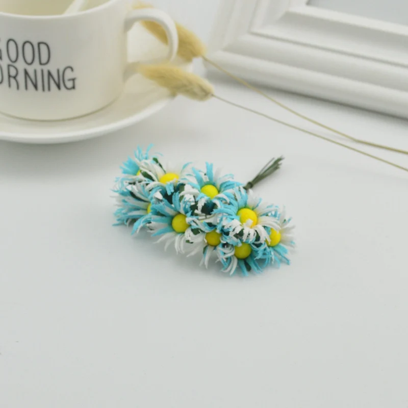 6 шт. Декоративная гирлянда 3 см|daisy silk|artificial gerbera daisiesartificial |