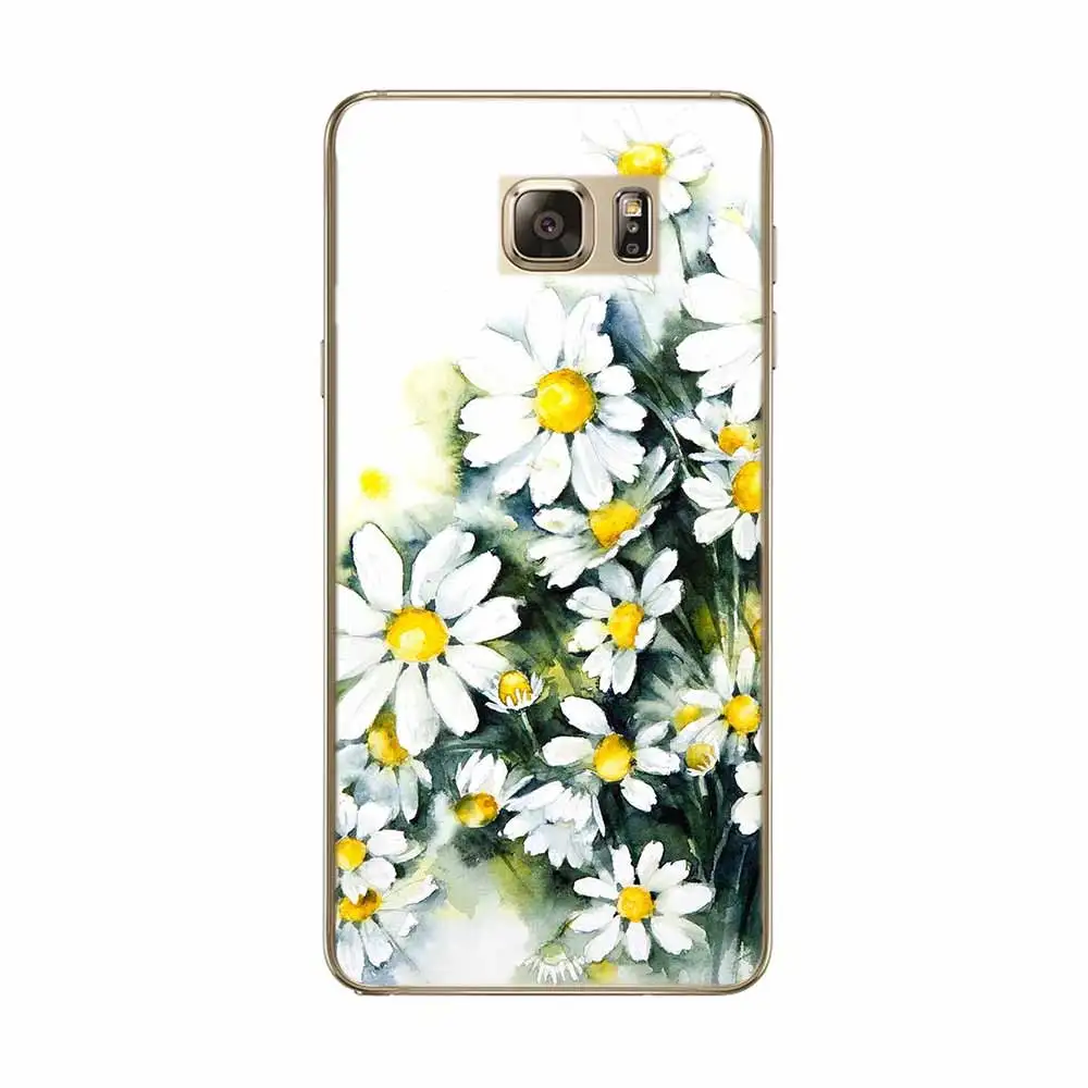 Чехол для SamSung S7 S8 плюс A7 A3 A5 2017 S6 край S5 Примечание 5 3 чехол телефона цветы