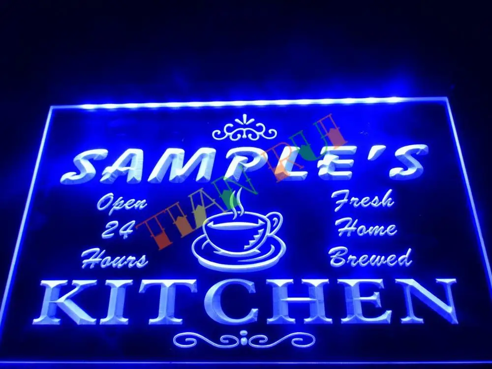 DZ004-Имя персонализированные пользовательские мама Кухня Бар неоновая вывеска