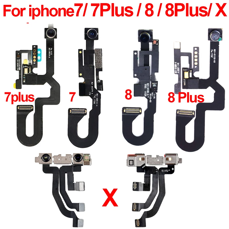 YDIN оригинал для iPhone 7 7G 7Plus 8 8G 8Plus X фронтальная камера гибкий кабель задняя сторона