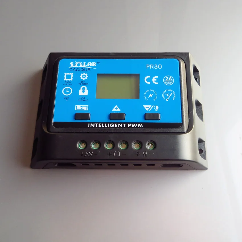 1 шт х 30A PR3030 12 V/24 V линейный ШИМ регулятор панель солнечных батарей с зарядным