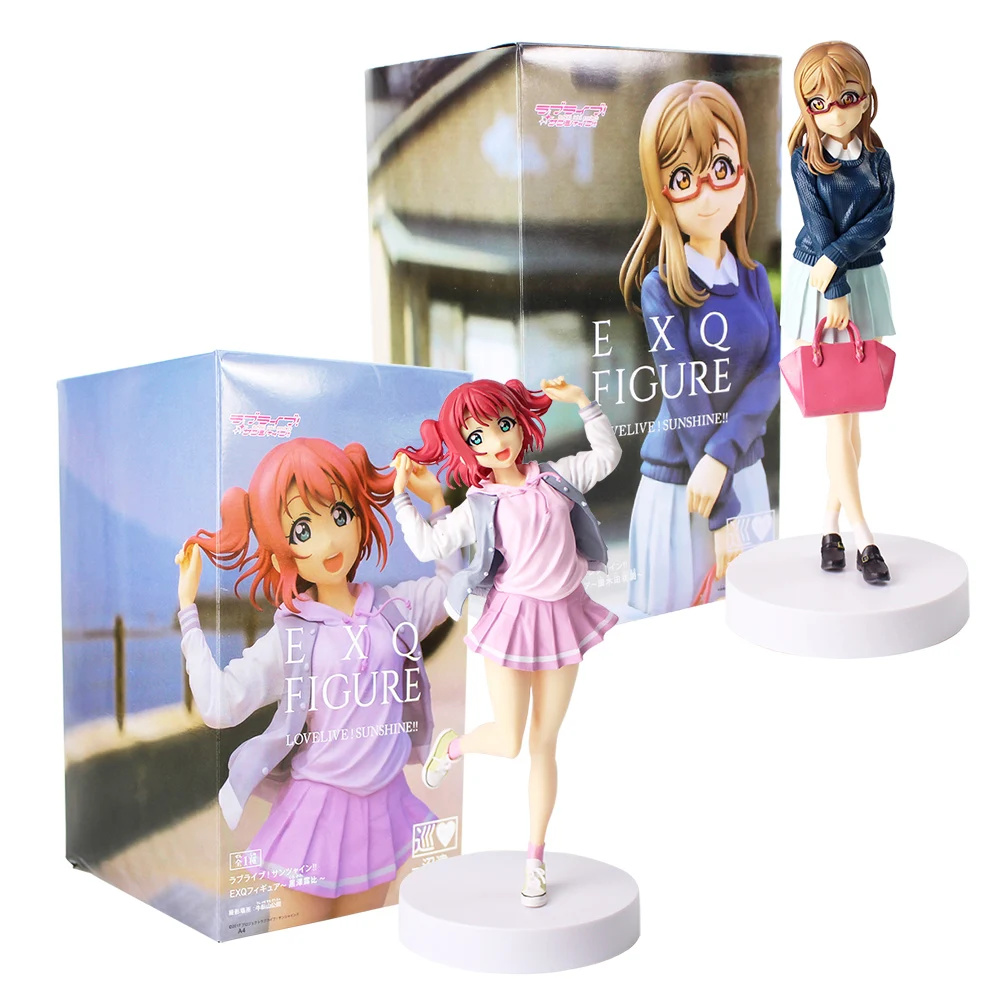 Фигурка EXQ 21 см LoveLive Sunshine школьный идол куникида Hanamaru Ruby Kurosawa фигурка из ПВХ