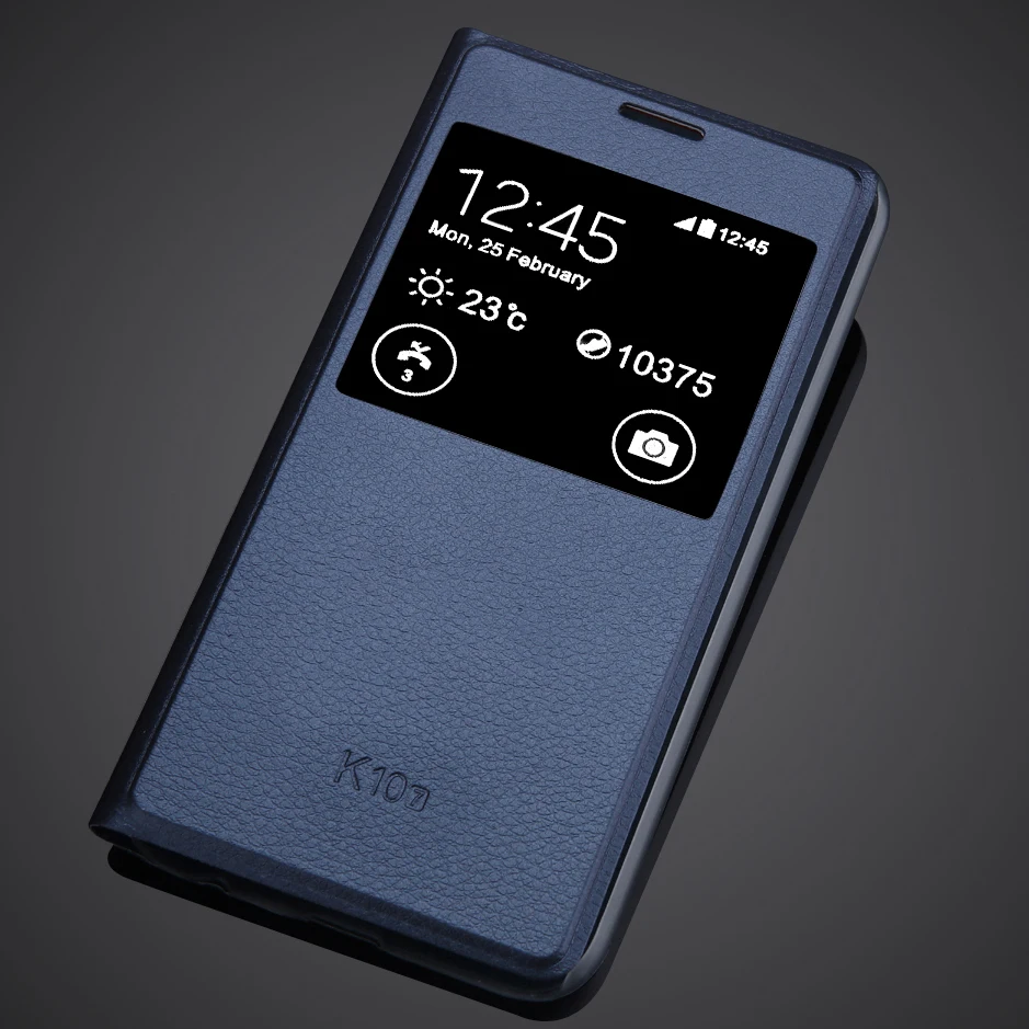 Чехол книжка из искусственной кожи с окошком для LG K 10 (2017) 5 3 дюйма K10 2017 откидной