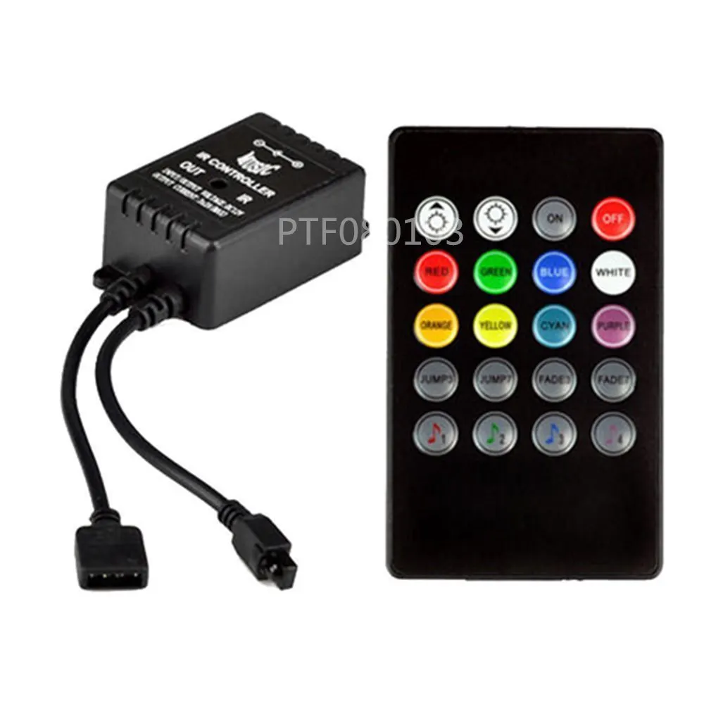 

LED Music IR Controller 20key Remote Sound Sensor withut battery For 3528 5050 RGB LED Strip Free shipping