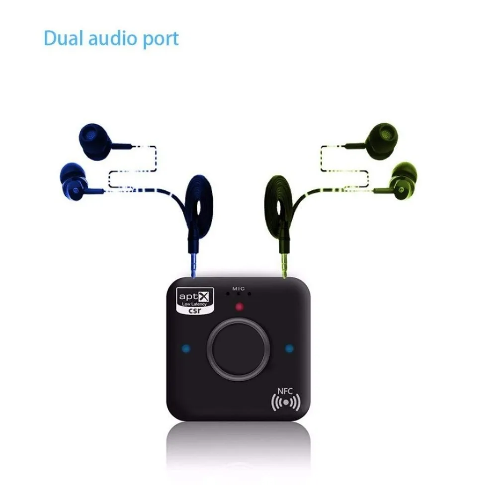 Bluetooth 4.2 NFC A2DP Aptx Low Latency RCA Aux 3.5mm Stereo Audio Receiver Wireless Hansfree Music Adapter for Home Car Speaker |