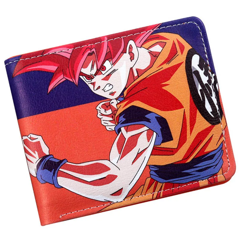 Классический Аниме Dragon Ball Z кошелек Гоку Супер Saiyan студентов держатель кредитной карты кошелек Двойные ID Наличные Кошелек