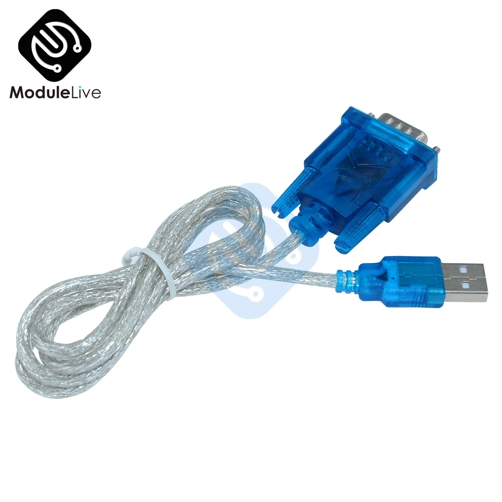Кабель адаптер CH340 с USB на RS232 COM порт Серийный 9 Pin DB9 Поддержка Windows 7 для ПК PDA GPS