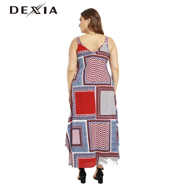 DEXIA/вечернее платье без рукавов с глубоким v образным вырезом в клетку Jurken женские