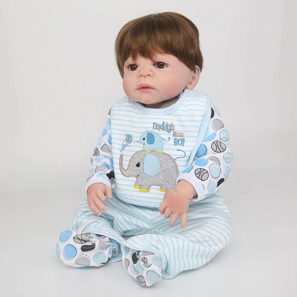Кукла реборн силиконовая 22 дюйма подарок для детей сна|reborn baby doll|silicone reborn dollsdoll for |