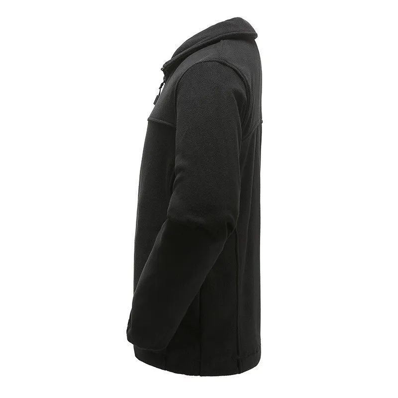 Large Size Men's Soft Shell Fleece Jacket Outdoor Climbing Hunting Hiking Training Windproof Warm Tactical Coat Outerwear Liner