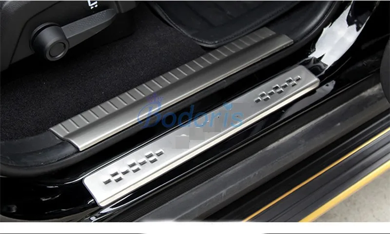 Аксессуары для Dodge Journey JUCV Fiat Freemont 2009- внешний порог Добро пожаловать педали накладка Защитная крышка для автомобиля Стайлинг
