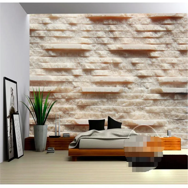 3D Настенные обои домашний декор фоновая фотография натуральный белый мрамор