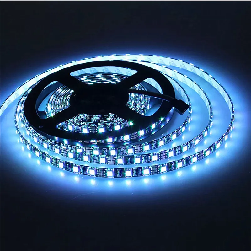 16.4ft 60leds/m черная печатная плата SMD 5050 Светодиодная лента водонепроницаемая