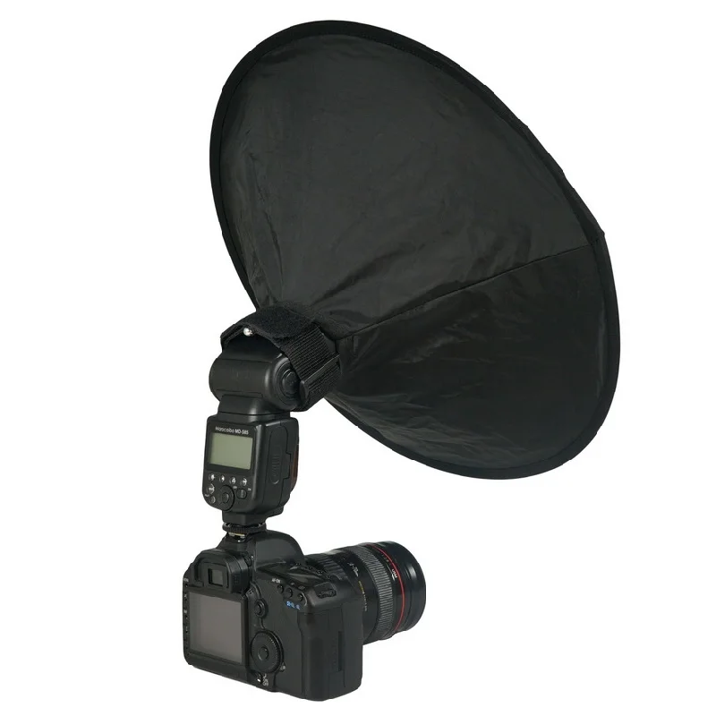 Универсальный легкий круглый софтбокс 44 см для вспышки рассеиватель Speedlite