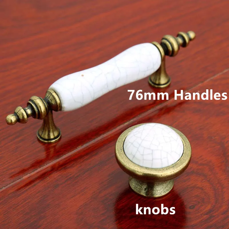 Латунные ручки шкафа под старину 76 мм ручка для выдвижного ящика в винтажном