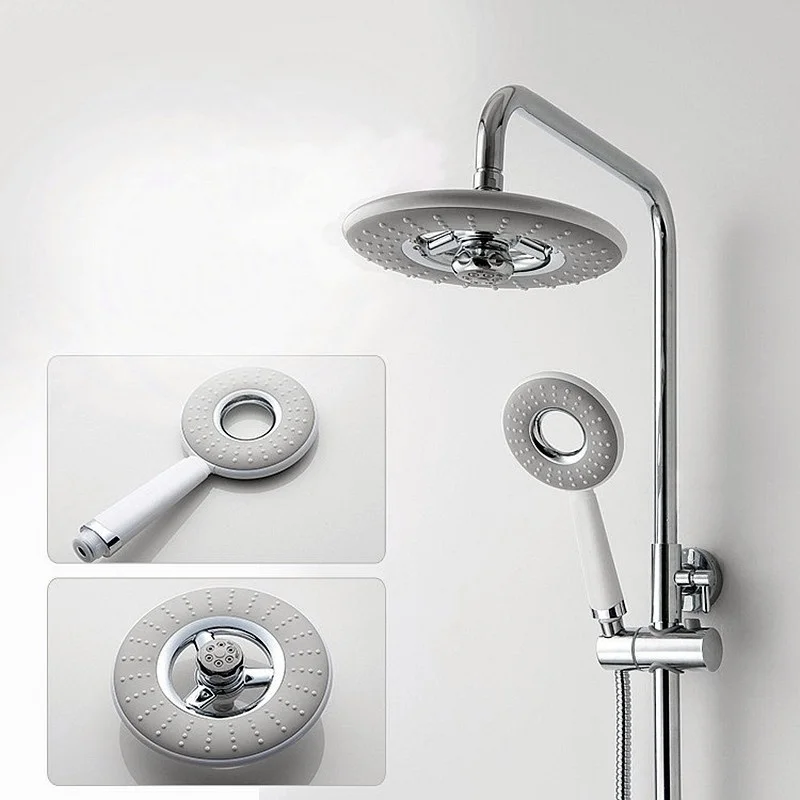Steering Wheel Shower Head Set High Pressure Rainfall Water Saving Holder For Bathroom | Обустройство дома