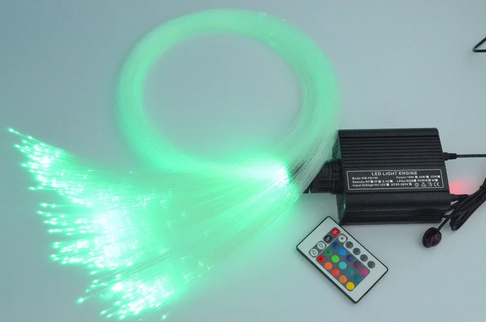 16 Вт RGB 24 клавиши светильник light engine + 150 шт. 0 75 мм 2 м комплект оптического волокна |