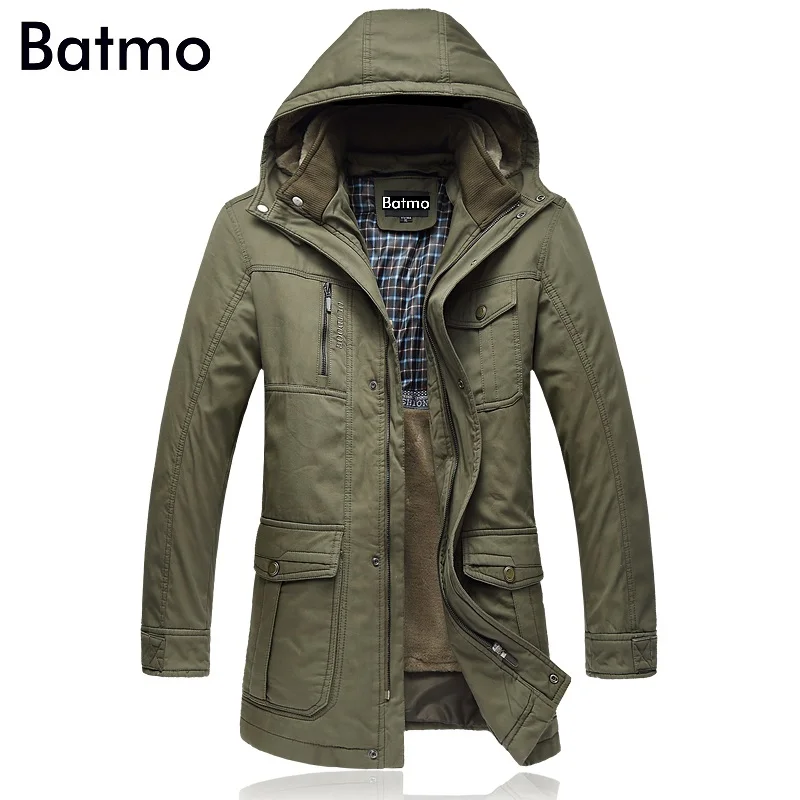 Batmo 2018 Новое поступление зимние высококачественные толстые куртки с капюшоном