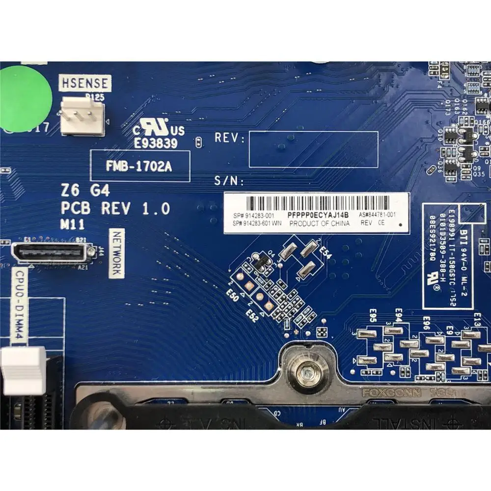 Оригинальная материнская плата для HP Z6 G4 914283 001 601 844781 LGA3647 полностью