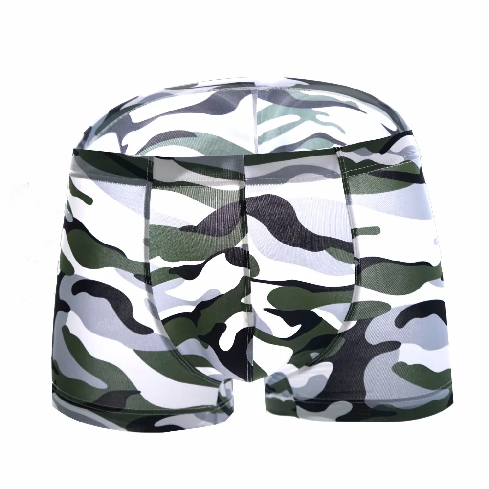 Привлекательное нижнее белье для геев мужские шорты-боксеры мужчин камуфляж