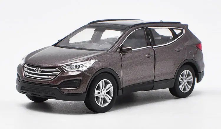 WELLY 1/36 HYUNDAI Santafe SUV литая под давлением модель автомобиля игрушка с вытягиванием назад для детей подарки коллекция игрушек