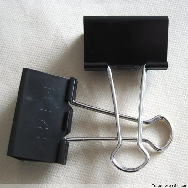 Black Large 51mm long tail clip dovetail folder the notes extra-large single | Канцтовары для офиса и дома