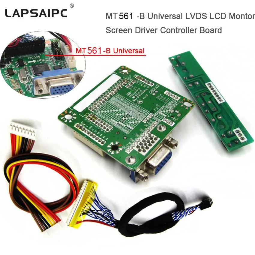 Плата контроллера Lapsaipc MT561 B, универсальная LVDS плата для ЖК-монитора и драйвера экрана 5 В, 10-42 дюйма, запчасти для компьютера, в комплекте «сделай сам» Плата контроллера Lapsaipc MT561 B, универсальная LVDS плата для ЖК-монитора и драйвера экрана 5 В, 10-42 дюйма, запчасти для компьютера, в комплекте «сделай сам»
