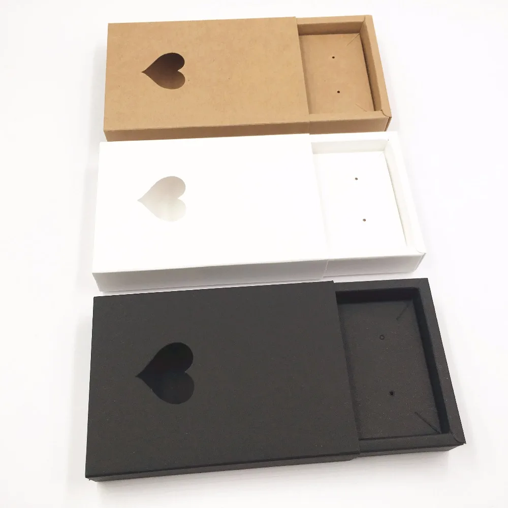 20 комплектов коробка из крафт-бумаги для хранения украшений | Украшения и