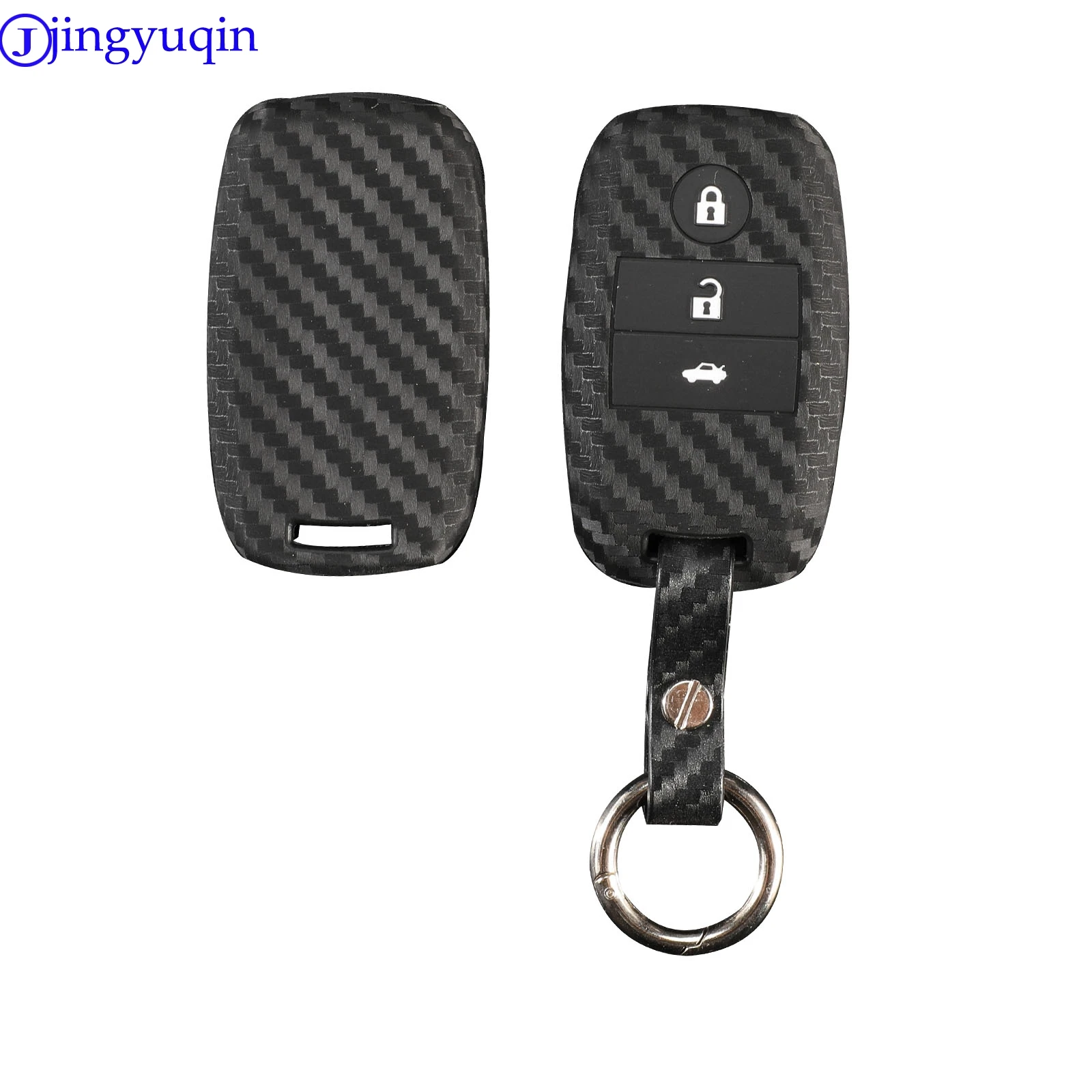 jingyuqin Key Case Cover Carbon for KIA Ceed K3 K4 K5 Sportage R QL KX5 Sorento KX3 KS3 RIO Cerato Optima Frote Soul 3B | Автомобили и