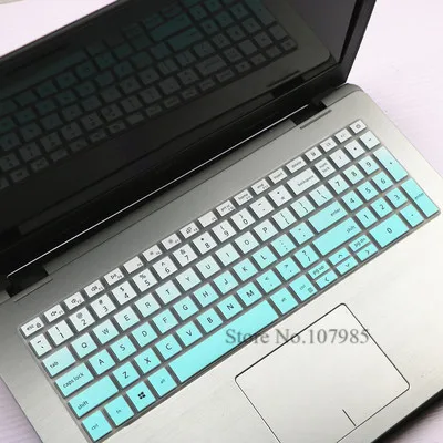 GradualSkyblue 15 15,6 дюймов кремниевый ноутбук Защитная пленка для ноутбука Dell Inspiron 15 5584 5586 клавиатура обложка записной книжки i5584-7063SLV 7590 7591 - Цвет: GradualSkyblue