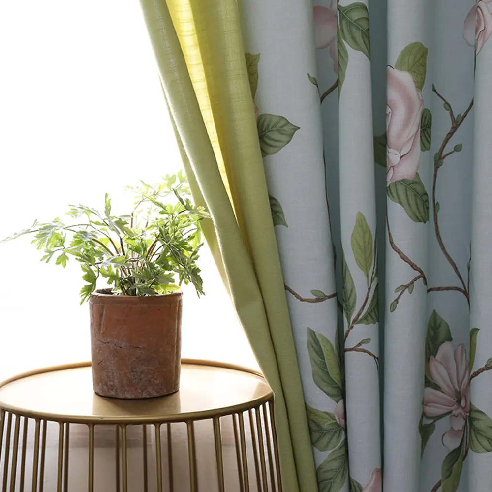 Lovalin цветочный шторы для Гостиная пион Cortina Para Sala сращивания плотные Шторы дома