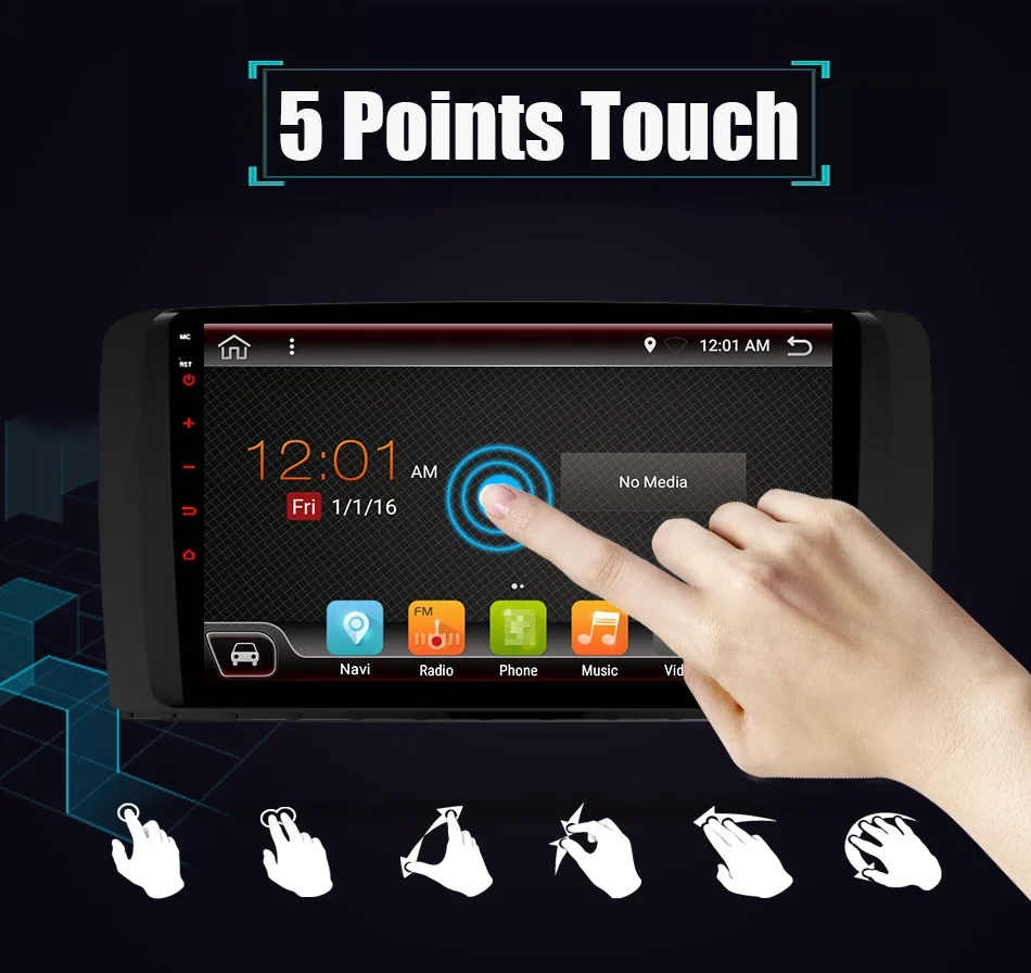 1024*600 Восьмиядерный Android 9,0 автомобильный DVD для Mercedes Benz AMG/R класс W251 R280 R300 R320 R350 gps Радио стерео 4 Гб ram 64 Гб rom