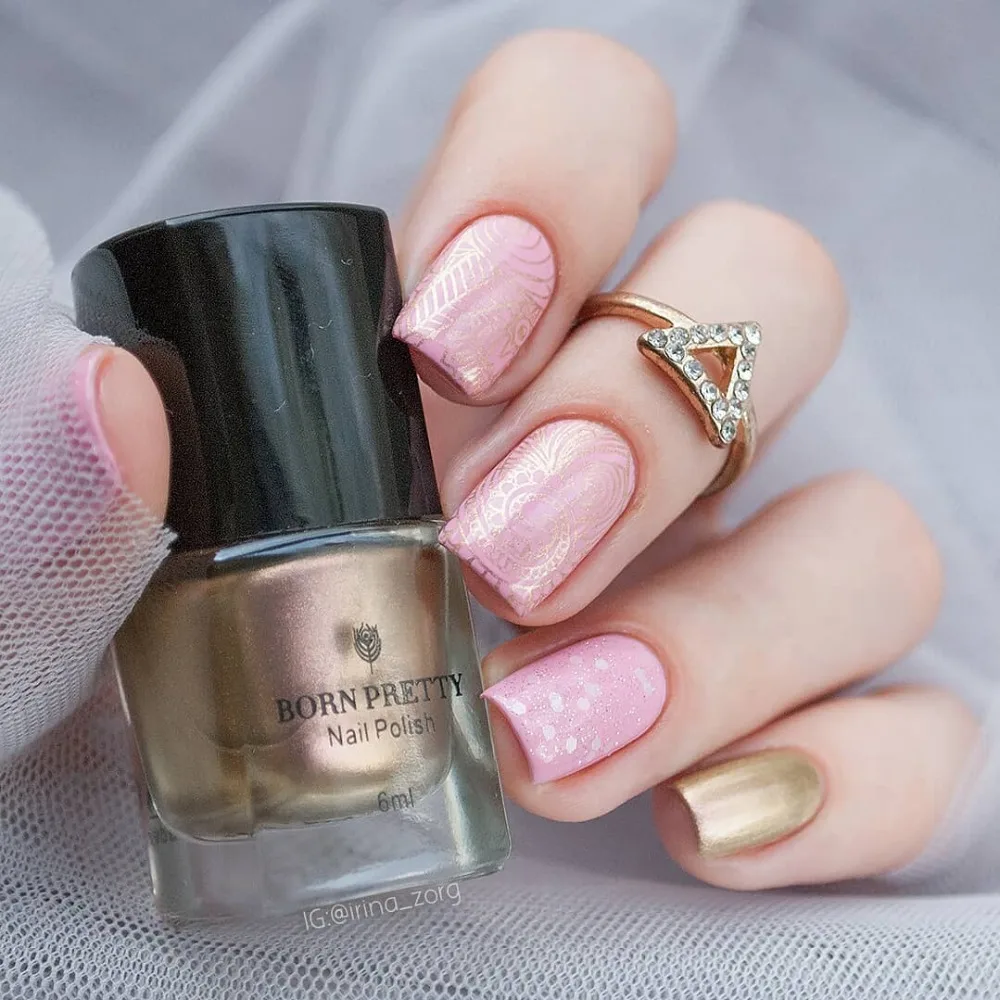 BORN PRETTY пластины для штамповки ногтей девушка цветок штамповка шаблон Цветочные