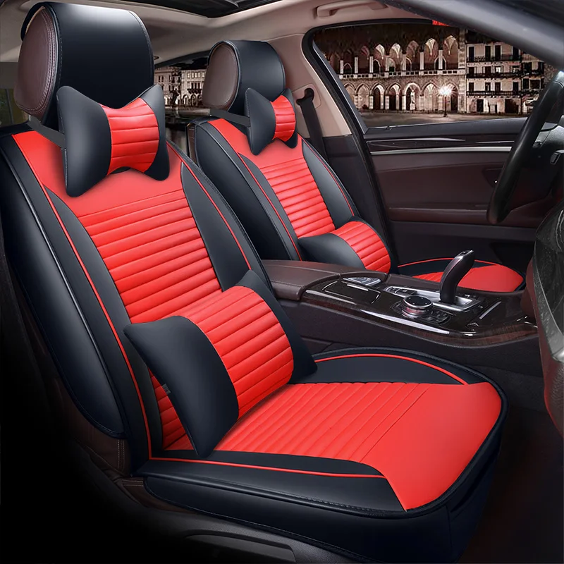Искусственная кожа авто чехлы для сидений pu кожаный чехол автокресла passaat santana