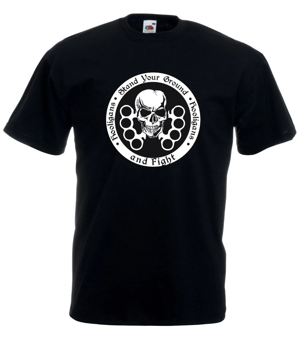 Мужская Повседневная футболка с коротким рукавом Hooligans Stand Your Ground and Fight Ultras