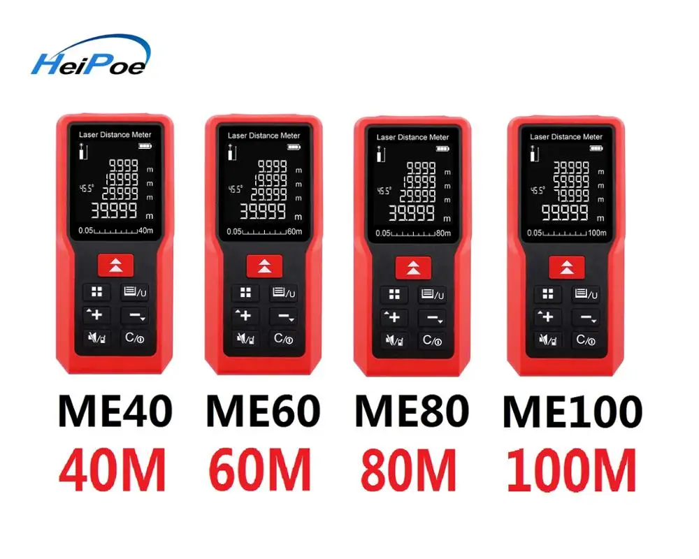 Лазерный измеритель расстояния 40 м 60 80 100 лазерный дальномер измерительная лента