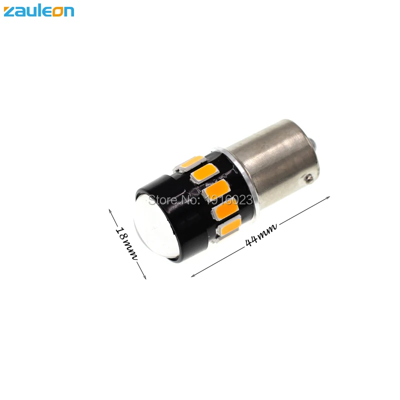 Zauleon 2 шт. 1156 BAU15S PY21W P21W 1157 P21/5W 5730 16LED янтарно желтый светильник для указателей