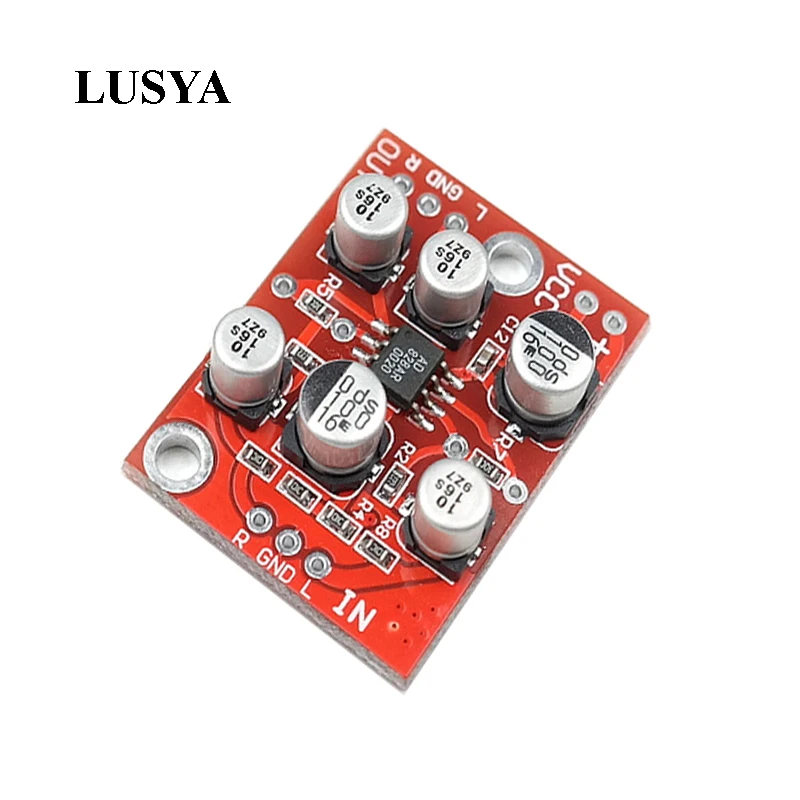 Lusya аудио усилитель плата Amplificador AD828 предусилитель одиночный источник питания DC5v